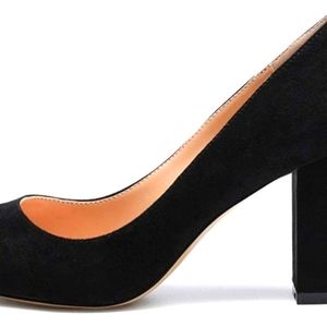 BLOCK HEEL SUEDE HEELS SIZE 10
